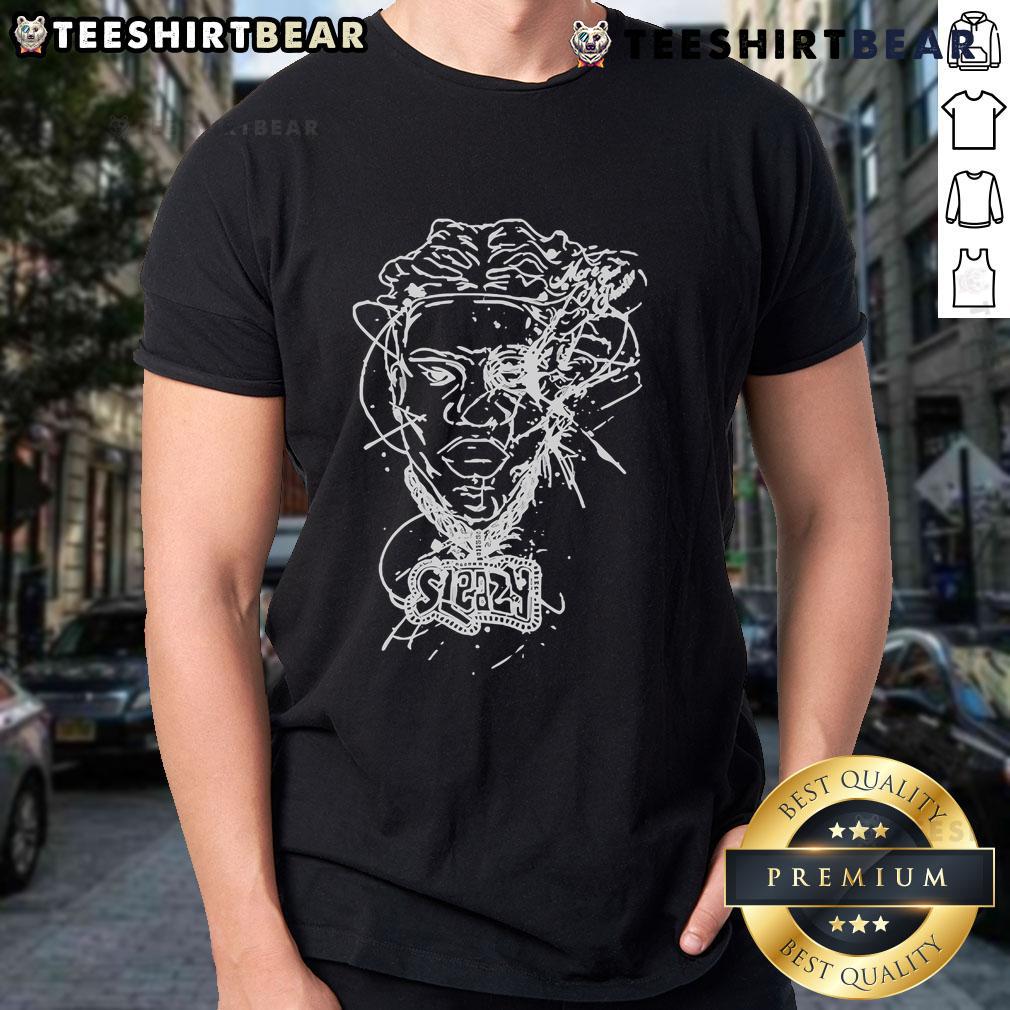 Official Sleazyworld Go Portrait T-Shirt featuring bold graphic design and vibrant colors, perfect for casual streetwear.