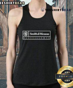 Official Smith & Wesson Inc. tank top featuring logo, available in Maryville, TN. Stylish apparel for firearm enthusiasts.