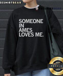 Official Someone Loves Me Ames Sweatshirt in navy blue, perfect for cozy casual wear and stylish comfort.
