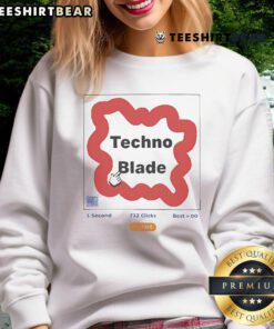 Official Technoblade Autoclicker Sweatshirt featuring unique design, perfect for fans of the popular Minecraft YouTuber.