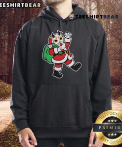 Official The Home Team Ho Ho Ho Team Santa Christmas 2024 Hoodie in festive red, perfect for holiday celebrations.