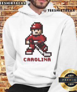 Premium Carolina Hurricanes Hockey Team 8-Bit Hoodie featuring vibrant graphics and a stylish design for fans.