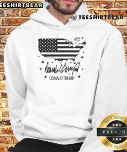 Premium Donald Trump 47th President American Hoodie featuring bold graphics and comfortable fit for supporters.