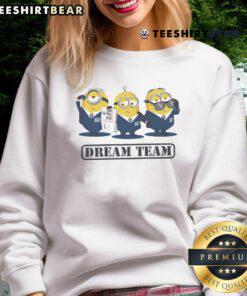 Premium Minions Office Suit Dream Team Sweatshirt featuring colorful Minion characters in stylish office attire.
