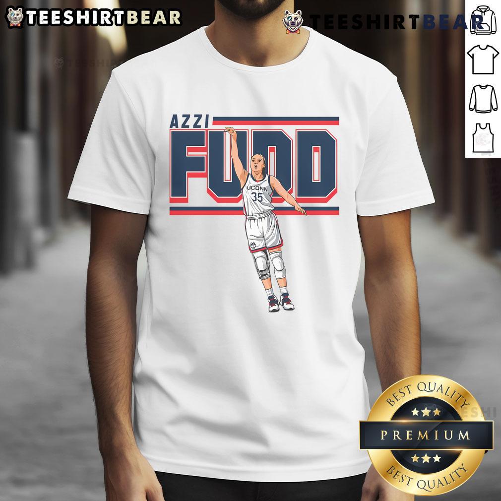 Top Azzi Fudd basketball player team lover T-shirt featuring vibrant graphics and a stylish design for fans.