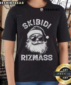 Top Christmas Rizz Santa Claus Charisma Ladies Tee featuring a festive design and vibrant colors, perfect for holiday cheer.