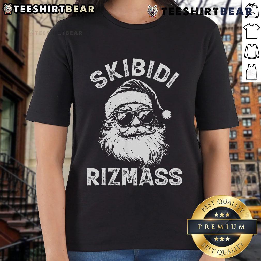 Top Christmas Rizz Santa Claus Charisma Ladies Tee featuring a festive design and vibrant colors, perfect for holiday cheer.