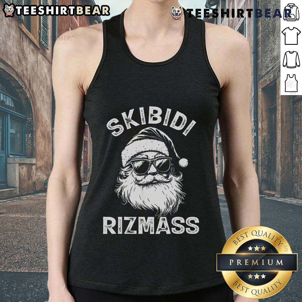 Top Christmas Rizz Santa Claus Charisma Tank Top featuring festive design and vibrant colors perfect for holiday celebrations.