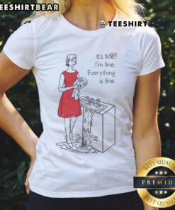 Top Cookie Theft Mom Everything Is Fine Ladies Tee featuring a playful design for moms who love cookies and humor.