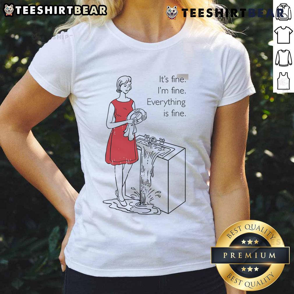 Top Cookie Theft Mom Everything Is Fine Ladies Tee featuring a playful design for moms who love cookies and humor.