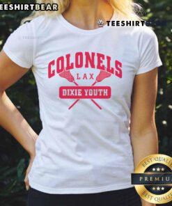 Top Dixie Youth Colonels Lax Ladies Tee featuring vibrant graphics and comfortable fit for youth lacrosse fans.