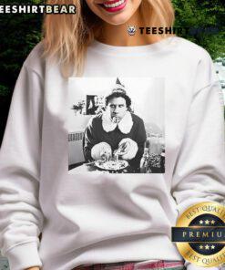 Vintage sweatshirt featuring a whimsical 'Top Elf Spaghetti Christmas' design, perfect for holiday festive wear.