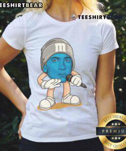 Alt Text: Stylish Eminem rap-themed ladies tee featuring vibrant graphics and a comfortable fit, perfect for fans.