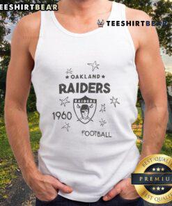 Top Oakland Raiders logo tank top featuring a bold design, perfect for fans showcasing their team pride.