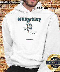 Saquon Barkley MVP hoodie featuring bold graphics, perfect for fans of the NFL star and stylish sports apparel.