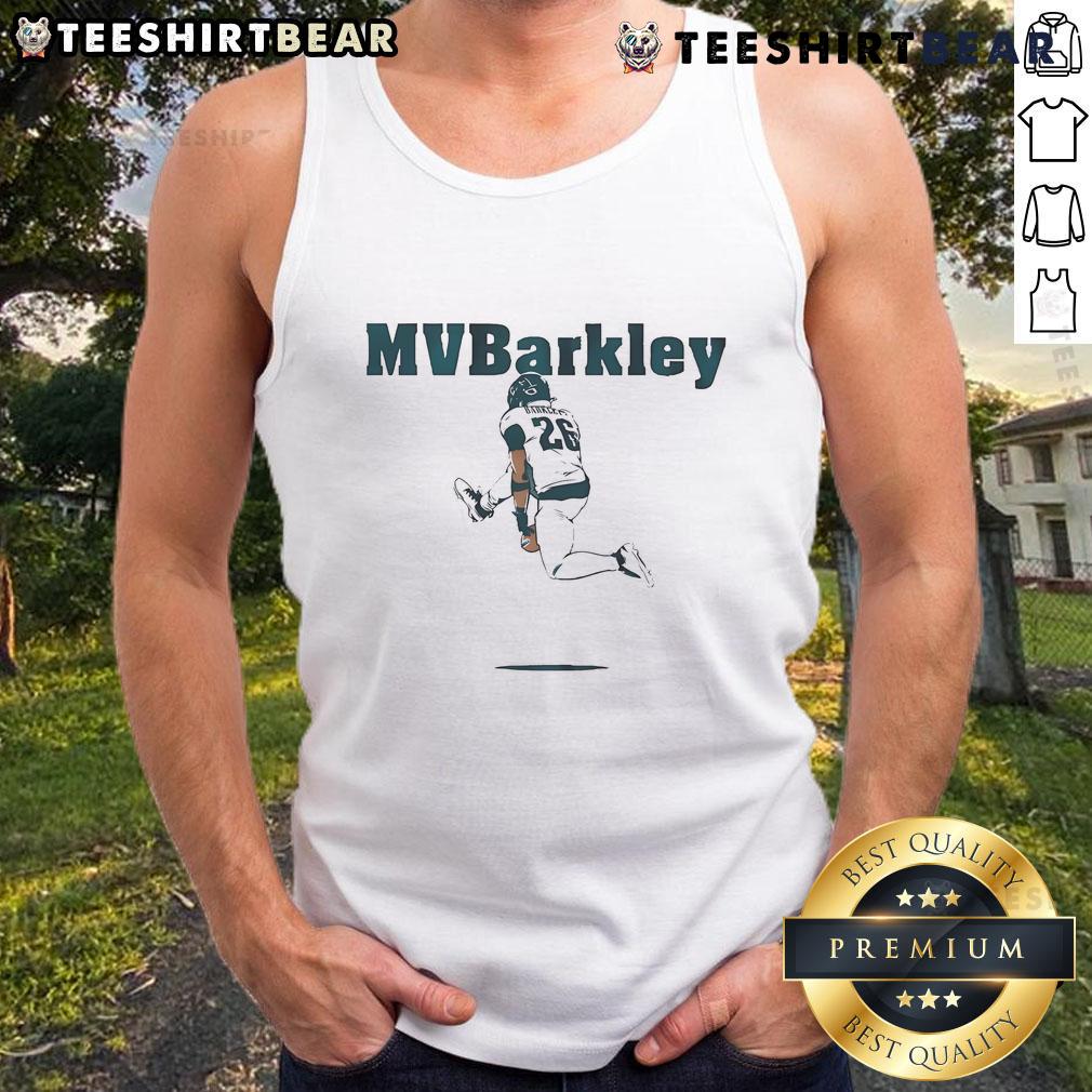 Top Saquon Barkley MVP tank top showcasing vibrant design and team spirit for fans of the New York Giants.