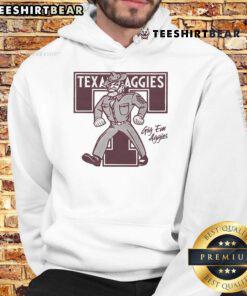 Cozy Top Texas A&M Aggies monogram hoodie featuring the iconic Aggies logo and stylish design for fans.