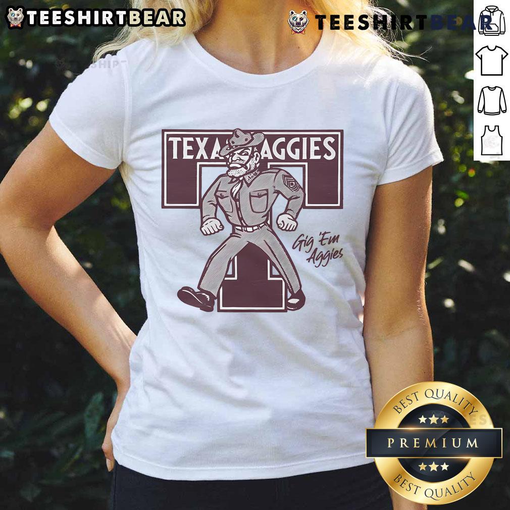 Top Texas A&M Aggies monogram ladies tee featuring a stylish design and vibrant colors for fans and fashion lovers.