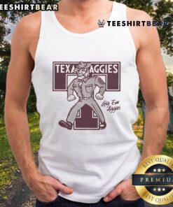 Top Texas A&M Aggies monogram tank top in maroon, perfect for game day and summer outings.