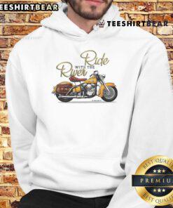 Awesome Ride with the River Motorcycle Hoodie featuring a stylish design for bikers and outdoor enthusiasts.