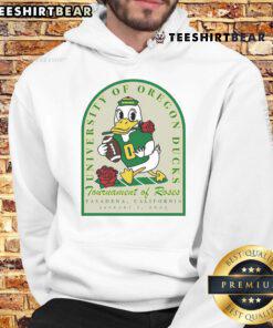 University of Oregon Ducks mascot in a hoodie at the Tournament of Roses, Pasadena, California, Jan 1, 2025.