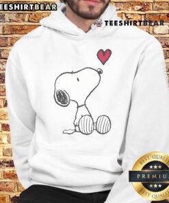 Adorable Cute Peanuts Snoopy Heart Hoodie featuring Snoopy and a heart design, perfect for fans of the Peanuts gang.