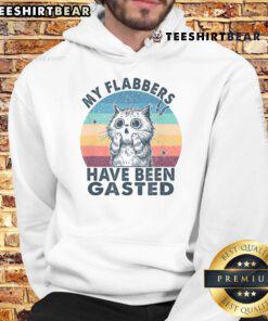 Funny My Flabbers Have Been Gasted distressed retro hoodie in vibrant colors, perfect for casual outfits.