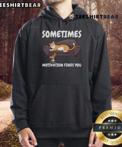 Funny cat and mouse hoodie design, perfect for motivation and humor lovers. Stylish and playful apparel for everyday wear.