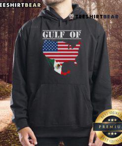 Alt Text: Funny Trump Gulf of United States of America flag retro hoodie showcasing vibrant design and unique style.