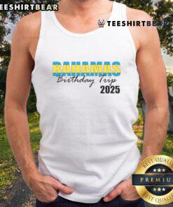 Good Bahamas Birthday Trip 2025 tank top featuring a vibrant beach design, perfect for summer celebrations.