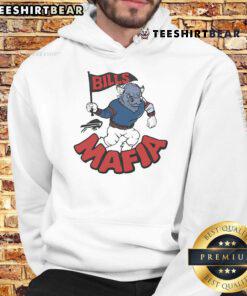 Good Buffalo Bills Mafia mascot hoodie featuring vibrant team colors and logo, perfect for fans showing their support.