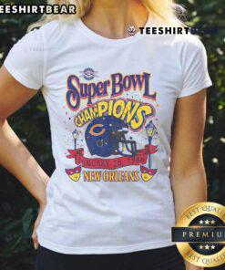 Charming 'Good Chicago Bears Super Bowl Showcase' ladies tee featuring team colors and logo, perfect for fans.