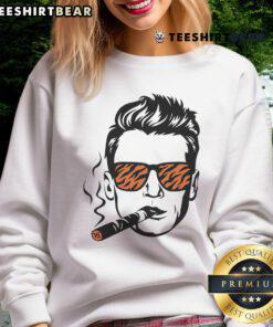 Good Cincinnati Bengals Joe Burrow smoking sweatshirt featuring vibrant team colors and stylish design.