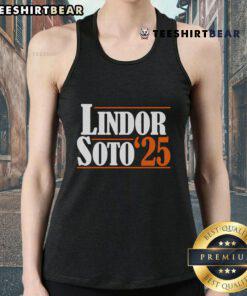 Good Lindor Soto 25 Fan Tank Top featuring vibrant graphics, perfect for baseball fans and summer outings.