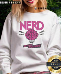 Good Nerd Seeing Sounds Sweatshirt featuring a colorful graphic design, perfect for fans of quirky nerd culture.
