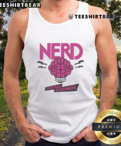Good Nerd Seeing Sounds Tank Top featuring a colorful graphic design, perfect for music lovers and geek culture enthusiasts.