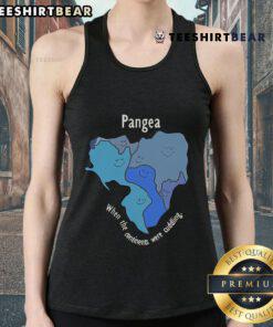 Good Pangea Continents Cuddling Tank Top featuring a playful design of continents hugging each other in vibrant colors.