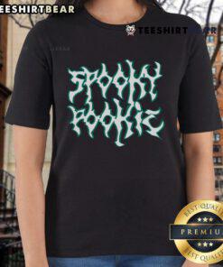 Good Spooky Pookie Ladies Tee featuring a playful Halloween design, perfect for festive autumn celebrations.