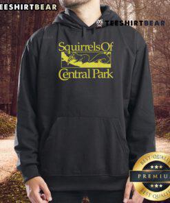 Good Squirrels of Central Park hoodie featuring playful squirrel graphic, perfect for nature lovers and park enthusiasts.