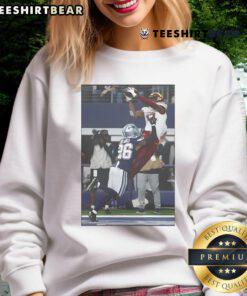 Good Terry McLaurin late TD catch sweatshirt showcasing McLaurin celebrating a touchdown with fans in the background.