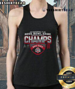 Happy Red Bowl Champs 2025 Football Buckohio tank top featuring vibrant design for football fans and champions.