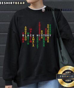 Hot Black History Month Powerful Leaders Sweatshirt featuring inspiring figures and vibrant design for cultural celebration.