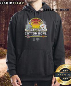 Hot CFP Cotton Bowl January 10th, 2025: Team helmets and hoodie featuring iconic logos for college football fans.