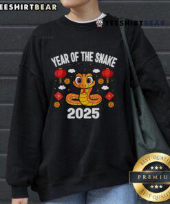 Hot Chinese New Year Year of the Snake 2025 sweatshirt featuring vibrant design and festive colors for the celebration.