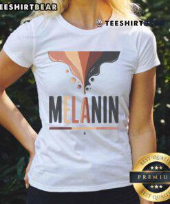 Hot Gildan Melanin Black History Month Ladies Tee showcasing vibrant design celebrating Black heritage and culture.