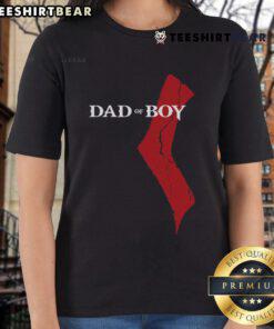 Hot God of Boy Dad Video Game Father's Day ladies tee featuring a stylish design for gaming dads.