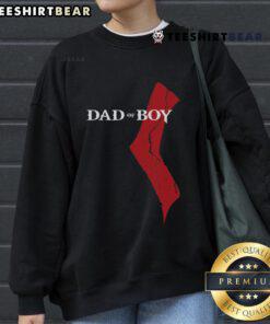 Hot God of Boy Dad Video Game Father's Day sweatshirt featuring stylish design for gaming dads.