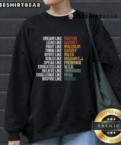 Hot Greatest African American Leaders sweatshirt for Black History Month showcasing powerful historical figures.
