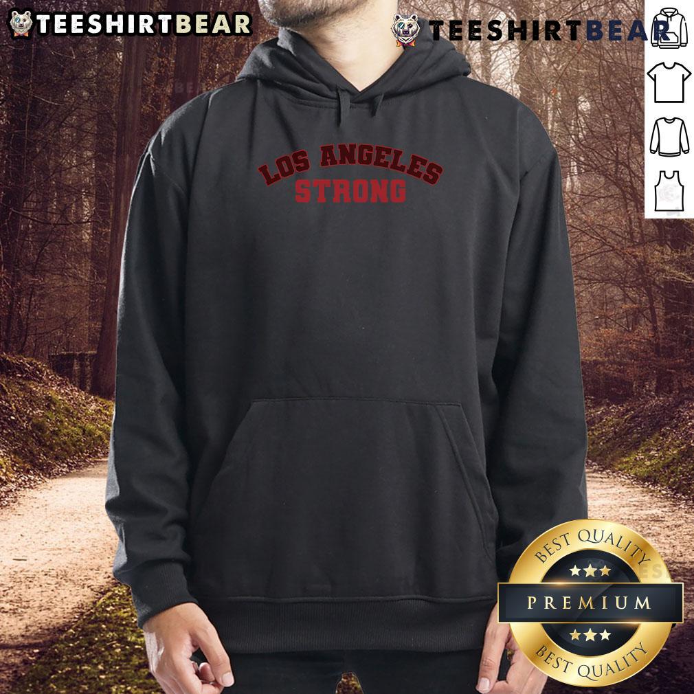 Stylish Hot Los Angeles California Strong Hoodie displayed on a mannequin, perfect for casual wear and showcasing LA pride.