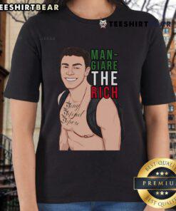 Hot Luigi's Mansion 3 Mario Mangiare Italian Ladies Tee featuring vibrant graphics and stylish design for gamers.